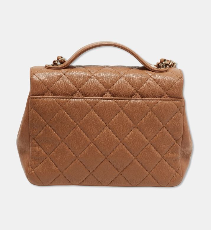 Chanel Preowned Chanel Business Affinity Beige Caviar Quilted Flap Bag, Packshot View