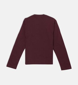 Marni Embroidered Logo Long-sleeve Top, Red, 8y, Packshot View Marni Embroidered Logo Long-sleeve Top, Red, 8y, Packshot View
