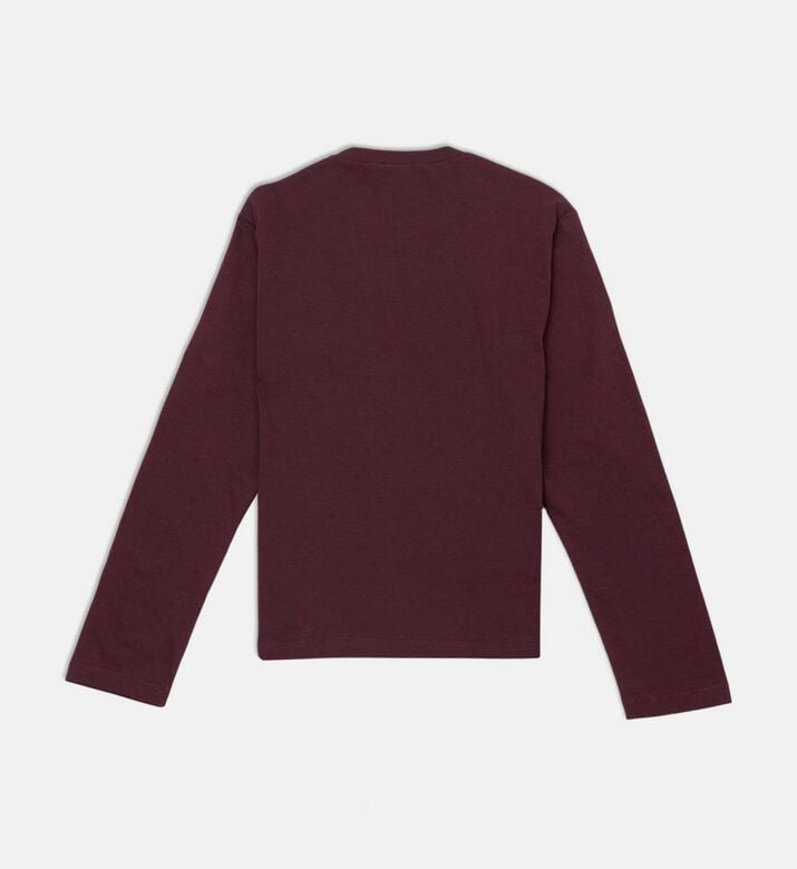 Marni Embroidered Logo Long-sleeve Top, Red, 8y, Packshot View Marni Embroidered Logo Long-sleeve Top, Red, 8y, Packshot View