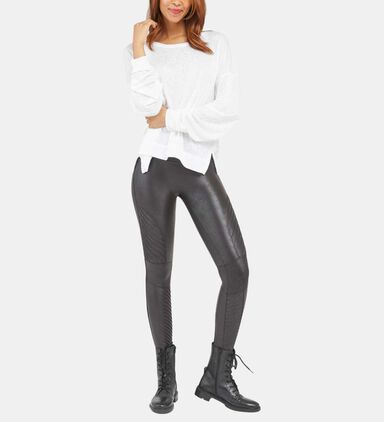 Faux Leather Moto Leggings