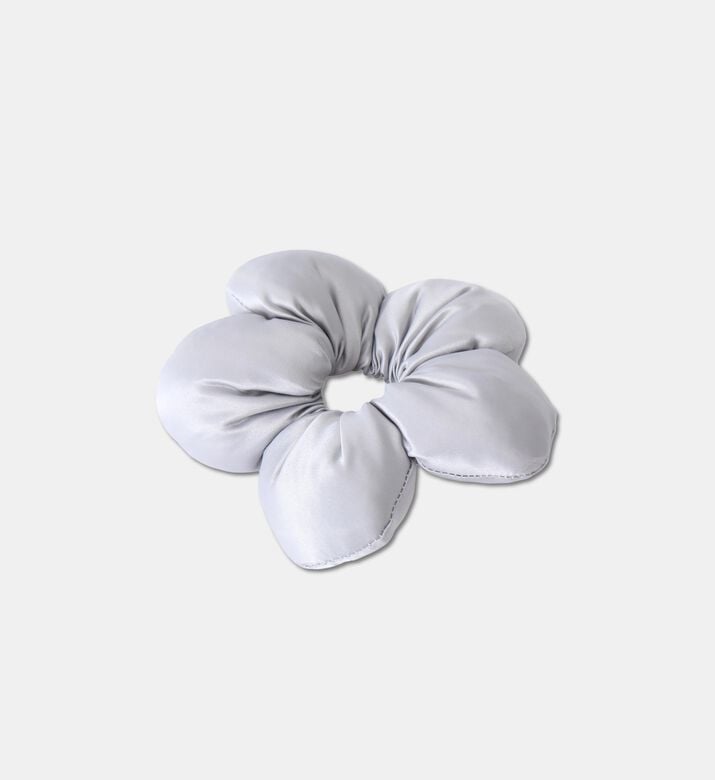 StickyBestie Scrunchie Flower, Silver, Packshot View