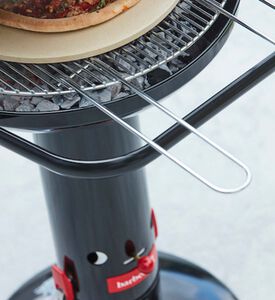 حجر بيتزا مستدير من الطين