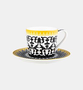 طقم صحون فنجان سفرا مكون من 4 قطع