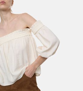 Ba and Sh Off-shoulder Regular-fit Blouse, Model View