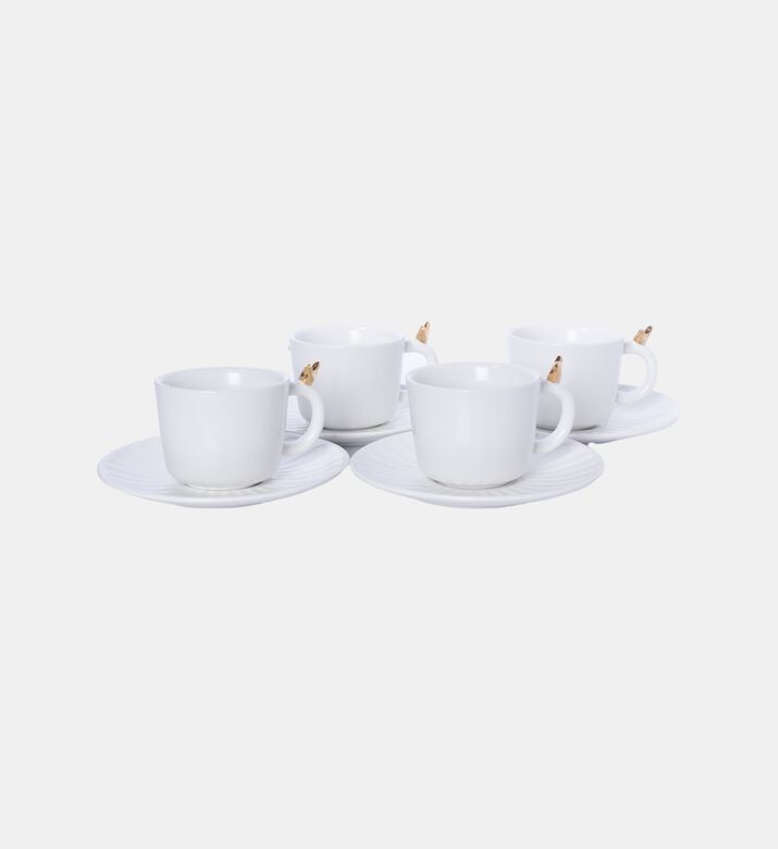 Bird Coll 4-piece Tea Cup Saucer Set