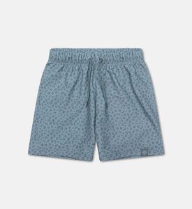 شورت سباحة أخضر بطبعة جلد نمر