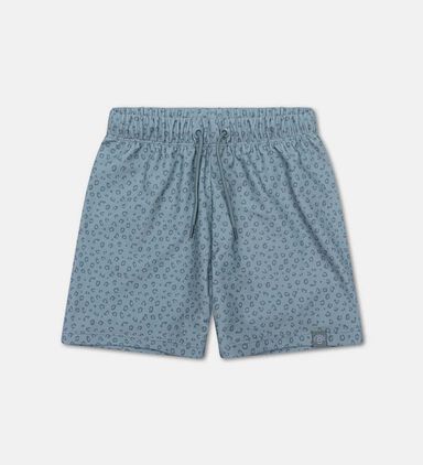 Green Leopard-print Swim Shorts