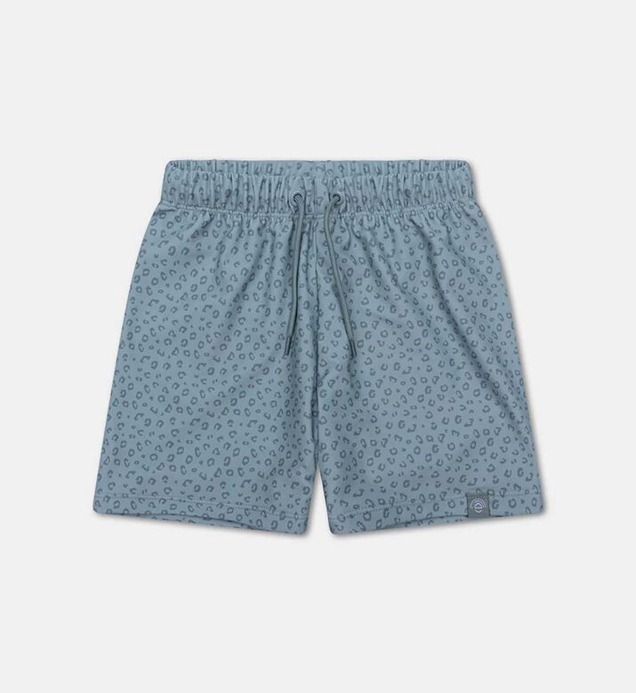 Green Leopard-print Swim Shorts