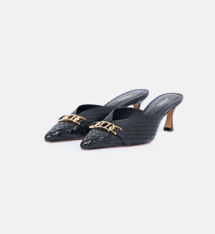 Leather Classic Pointed-toe Mules Leather Classic Pointed-toe Mules