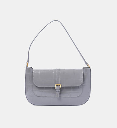 Miranda Croco Embossed Leather Handbag