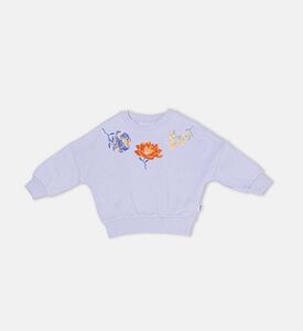 Marika Floral-embroidery Sweatshirt