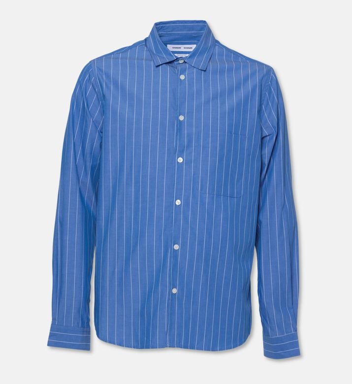 Samsoe Stripe-print Button Closure Shirt, Packshot View