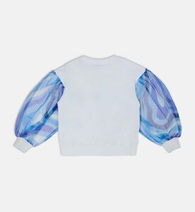 سويت شيرت طويل الأكمام بتصميم مطبوع