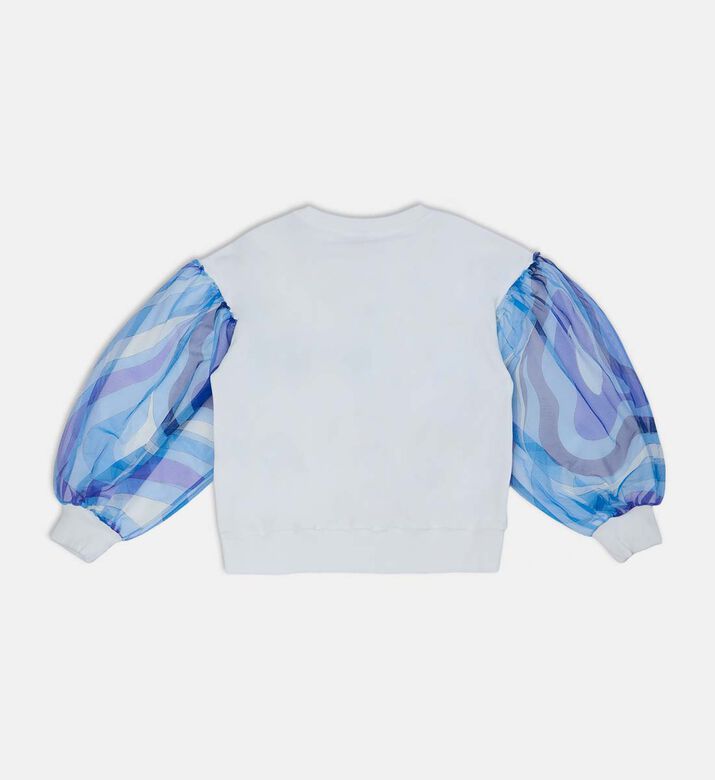 سويت شيرت طويل الأكمام بتصميم مطبوع