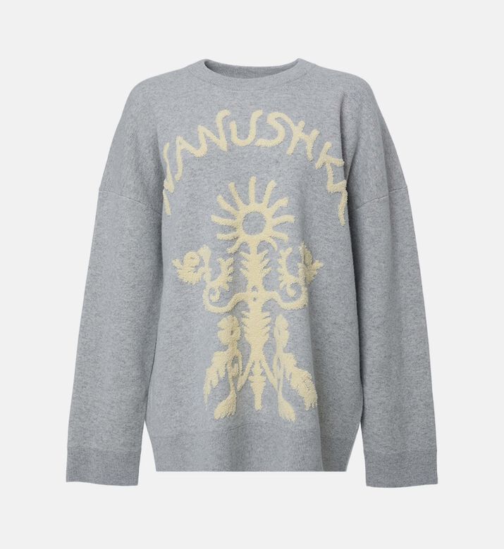 Nanushka Oswin Jacquard Logo-print Oversized Sweater, Packshot View