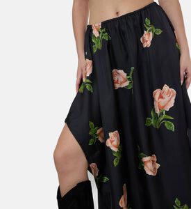 Nanushka All-over Floral-print Flared Skirt, Model View