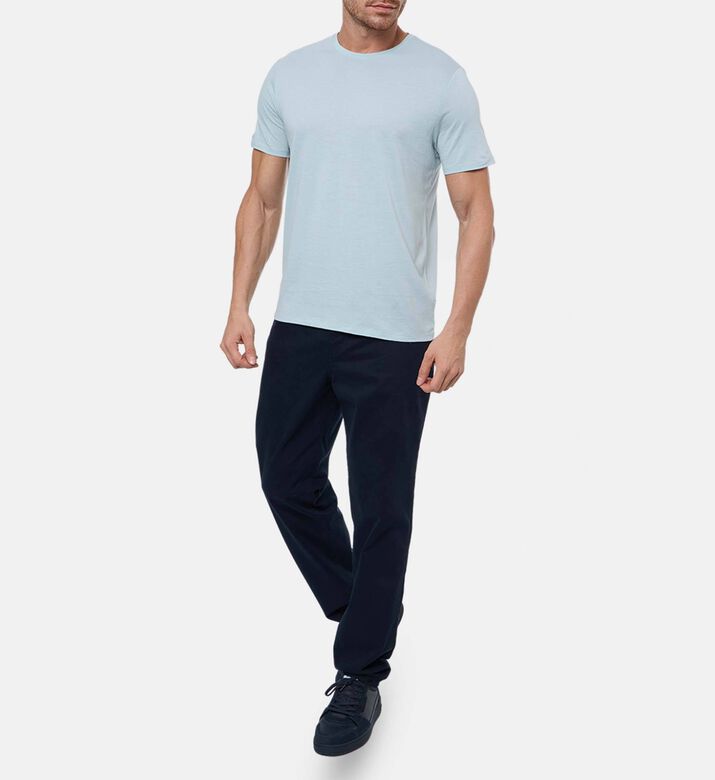 Vince Crewneck Long-sleeve Sweater, Light-blue, Xxl, Model View