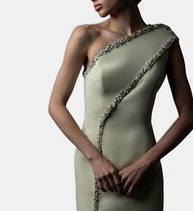 Jean Louis Sabaji Dress Assymetric, Model View