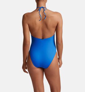 Macrame Halter Neck One-piece Swimsuit