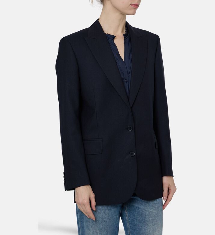 Ba and Sh Straight-fit Tailored Blazer, Model View