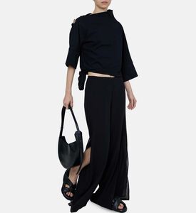 High-waist Split Hem Pants