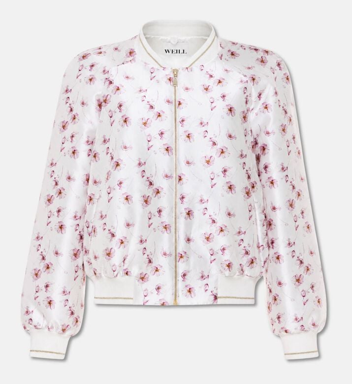 Weill Printed Taffeta Bomber Jacket, Packshot View