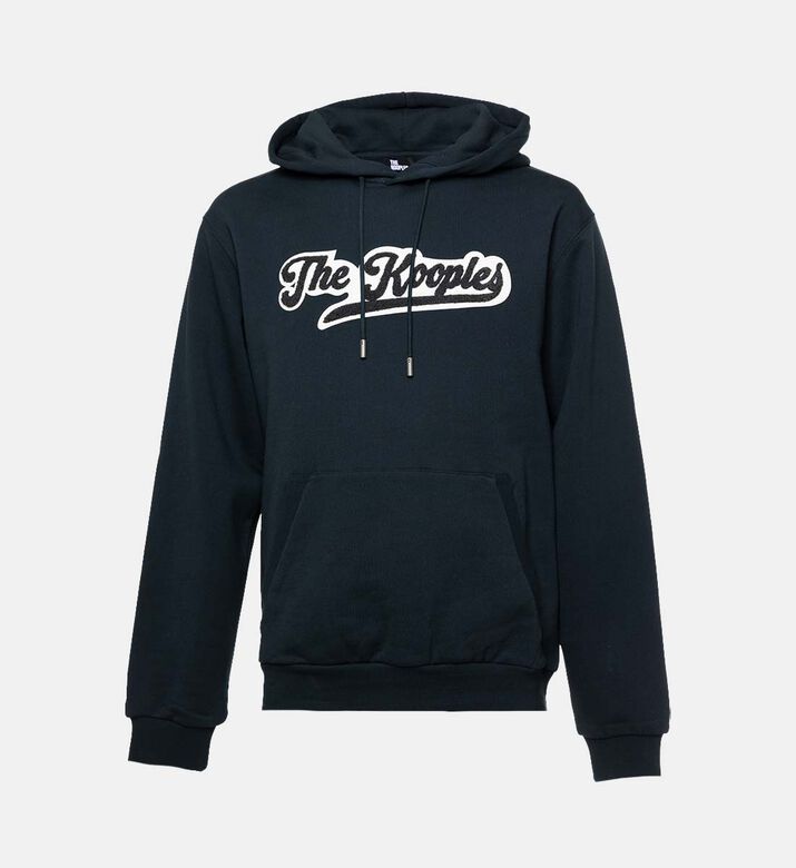 The Kooples Contrasting Applique Logo-print Hoodie, Packshot View The Kooples Contrasting Applique Logo-print Hoodie, Packshot View