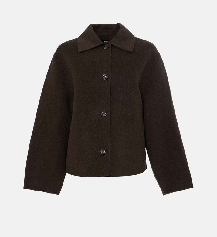 Gyoda Cropped Wool Coat