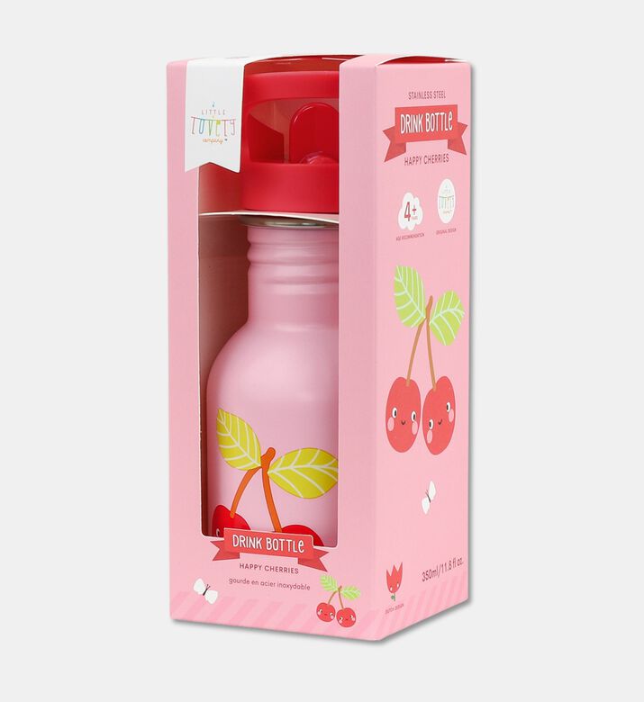 A Little Lovely Company Bottle 350ml - Happy Cherries, Packshot View