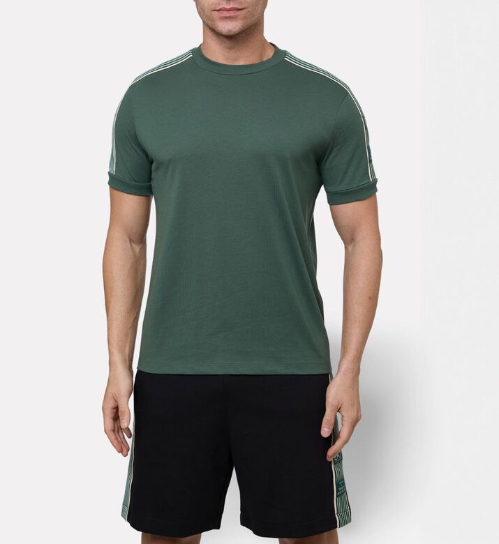EA7 Short-sleeve Crewneck T-shirt, Green, L, Model View