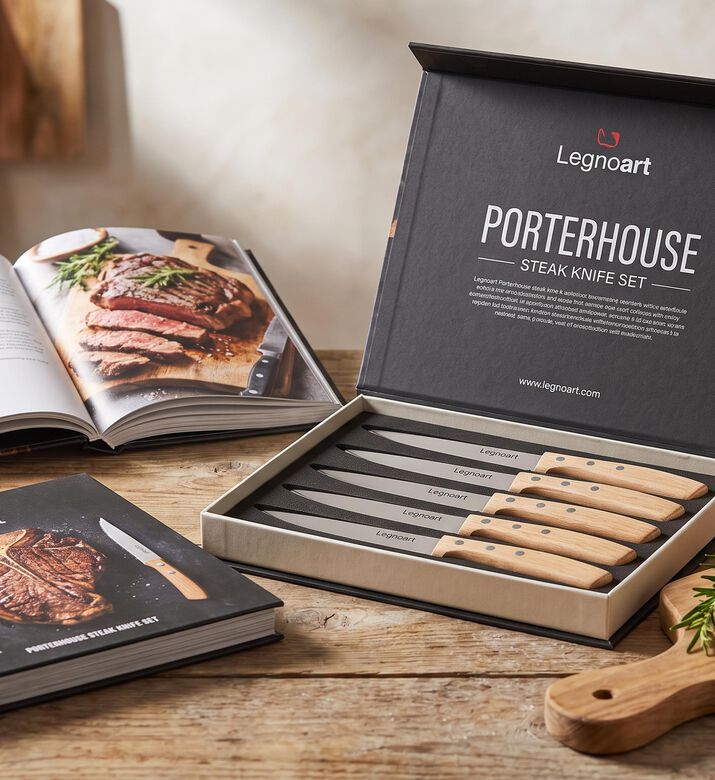 Legnoart Porterhouse Steak Knife Set, Model View