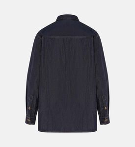 Ruffle Detail Denim Blouse