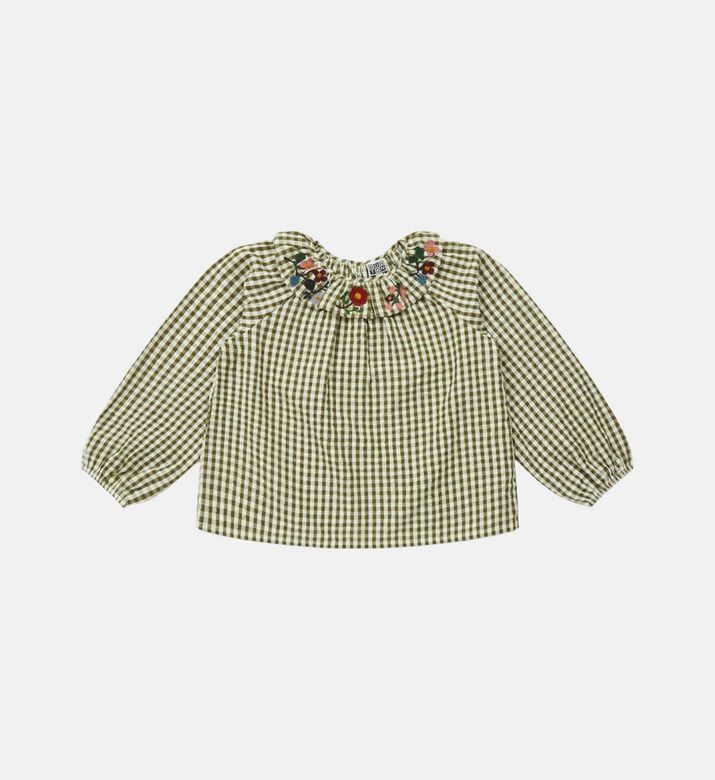 Hange Lurex Gingham-print Blouse