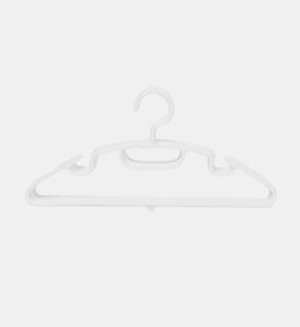 طقم شماعات بلاستيكة بيضاء 6 قطع