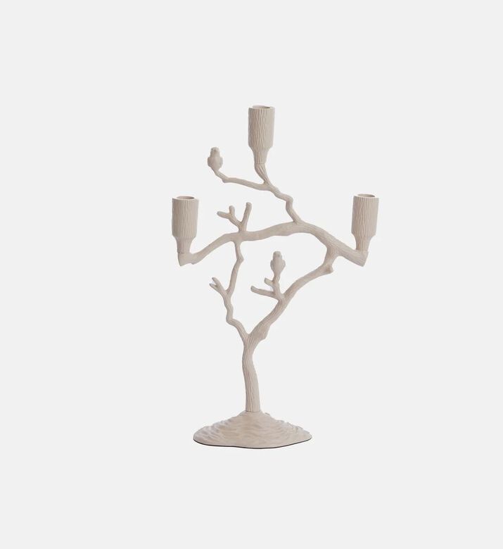 Light and Living Jardia Branch Candle Holder, White, 26x11x42-cm, Packshot View