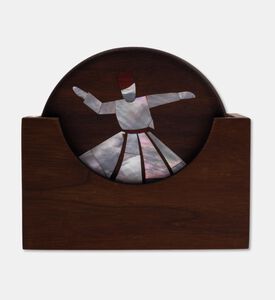 Darmisak Oriental Darawish 6-piece Coaster, Packshot View