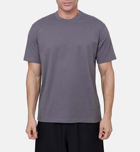 تيشيرت قطن قصير الأكمام بقصة عادية