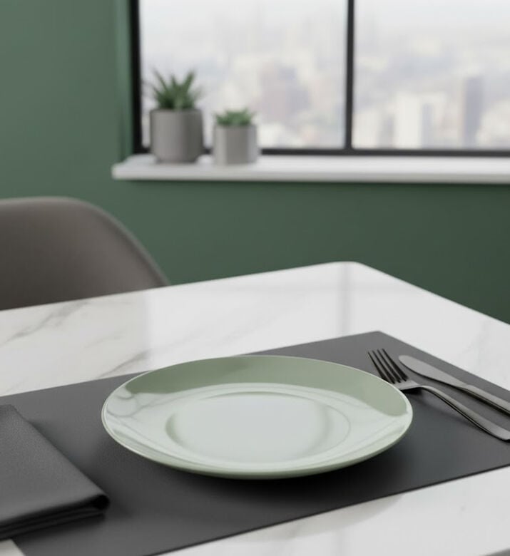 Essenza Glazed Porcelain Dinner Plate - 27 Cm, Green, 27-cm, Packshot View