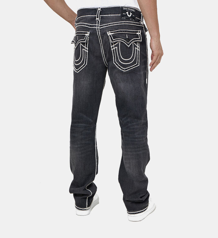 Contrasted Lines Denim Pants Contrasted Lines Denim Pants