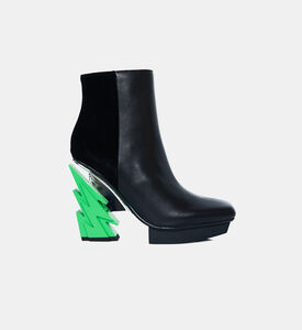 بوت الكاحل بكعب نيون