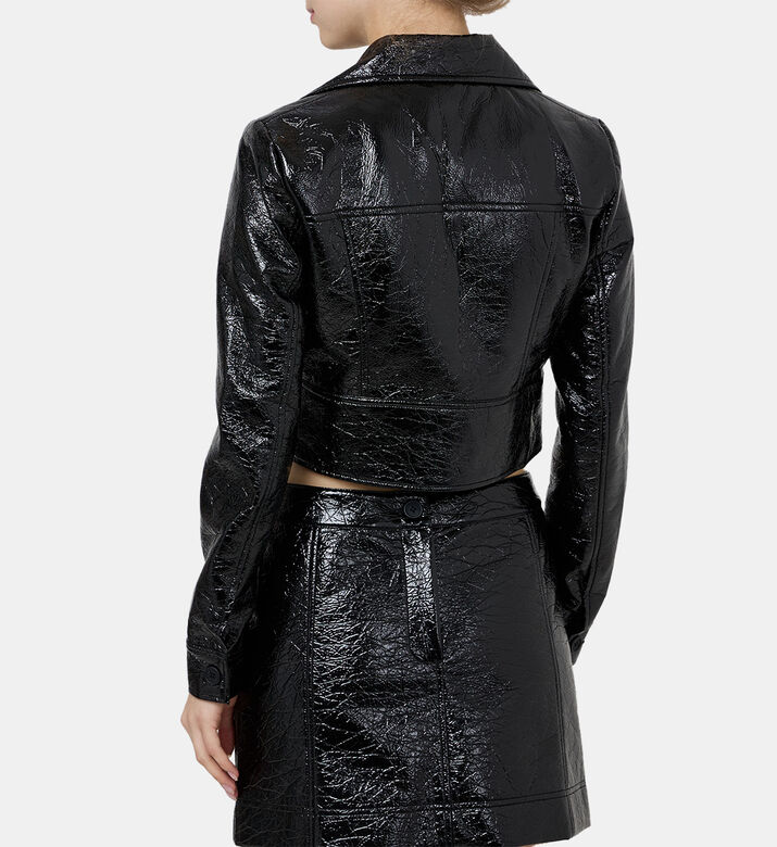 Cropped Vinyl Jacket