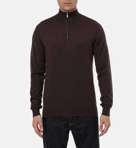 Les Deux Greyson Half-zip Merino Knit, Model View