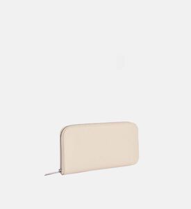 Camille Fournet Taurillon Grained Leather Wallet, Cream, Packshot View