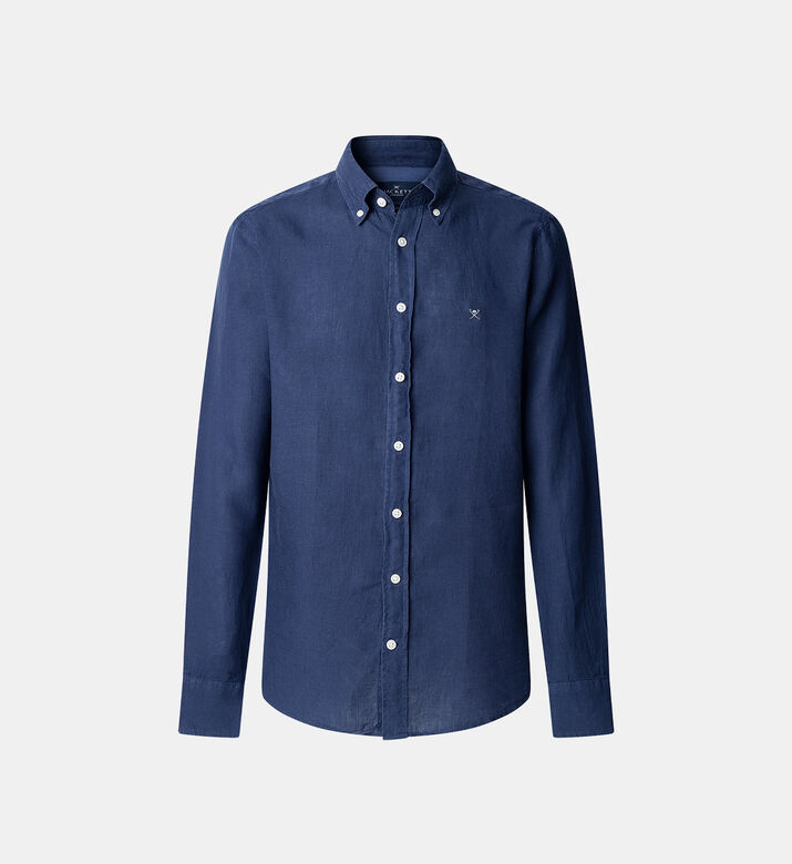 Essential Embroidered Logo Linen Shirt