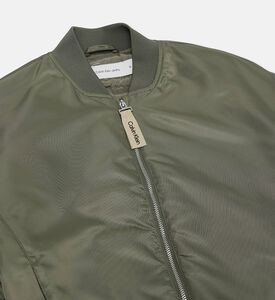 Calvin Klein Satin Boxy Bomber Jacket, Olive, 14y, Packshot View