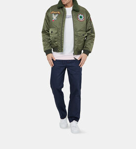 Detachable Collar Bomber Jacket