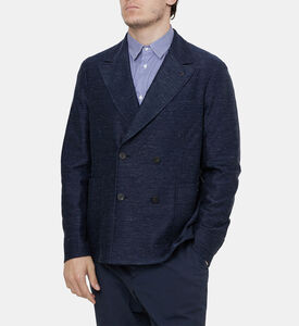 Cotton Linen Piquet Blazer