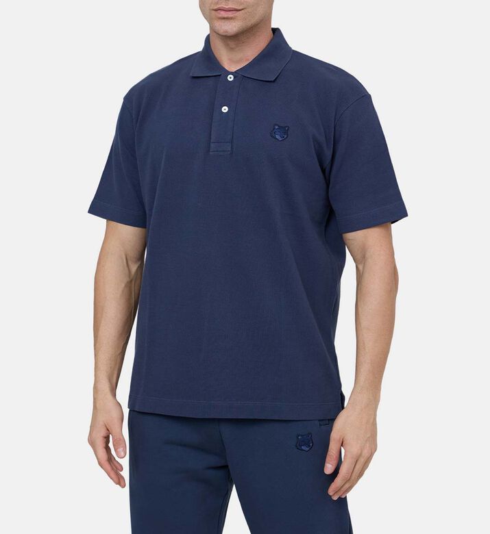 قميص بولو مريح بنقشة رأس الثعلب جريئة