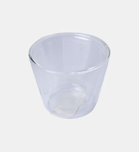 كوب كابتشينو زجاجي مستدير