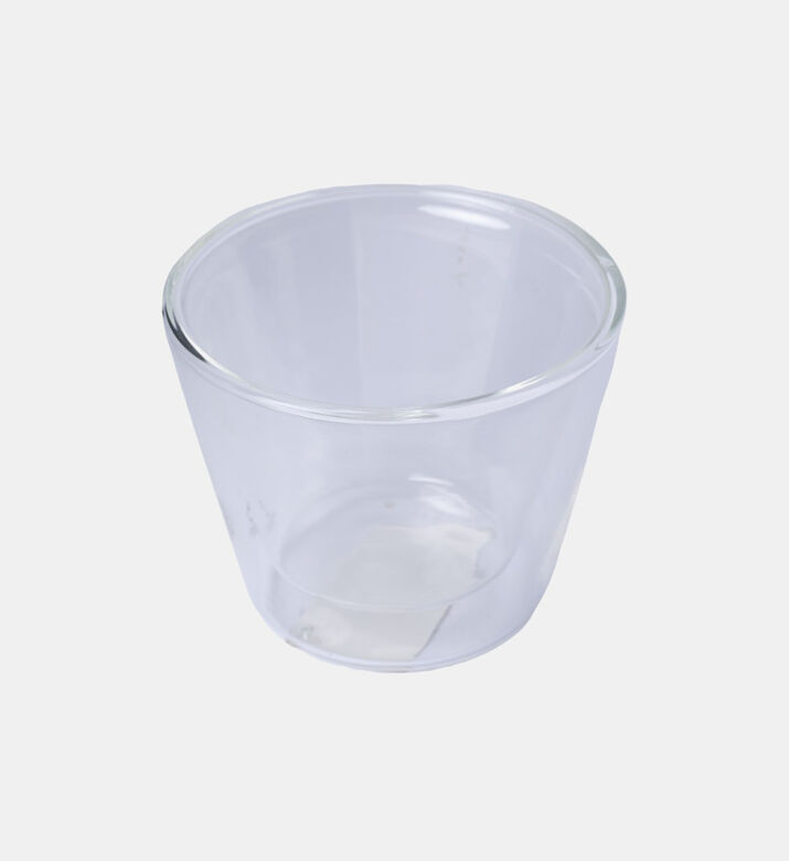 كوب كابتشينو زجاجي مستدير